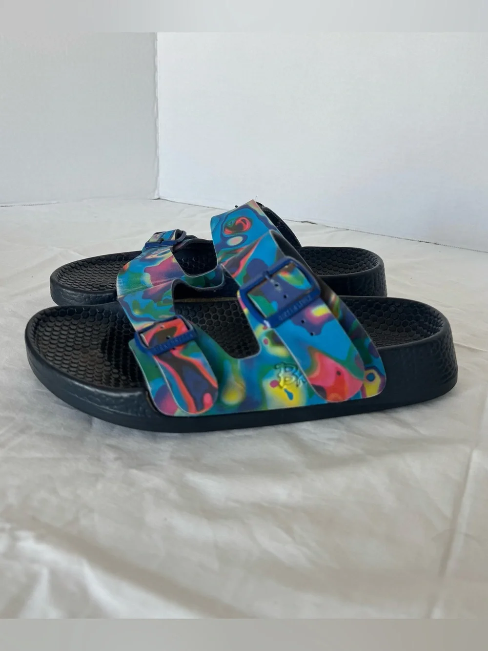Birki's by Birkenstock Multicolor Swirl Two-Buckle Sandals Size 6